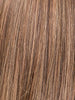 MOCCA ROOTED 830.9.20 | Medium Brown, Light Auburn and Medium Warm Brown with Light Strawberry Blonde Blend and Shaded Roots
