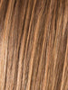MOCCA ROOTED 830.12.27 | Medium Brown Blended with Light Auburn, Lightest Brown, and Dark Strawberry Blonde Blend with Shaded Roots