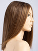 CHOCOLATE ROOTED 830.27.6 | Medium and Dark Brown with Light Auburn and Dark Strawberry Blonde Blend with Shaded Roots