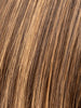 CHOCOLATE ROOTED 830.6 | Medium Brown Blended with Light Auburn, Dark Brown and Dark Strawberry Blonde with Dark Shaded Roots