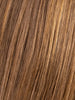 MOCCA ROOTED 830.27.12 | Medium Brown Blended with Light Auburn and Dark Strawberry Blonde with Lightest Brown Blend and Shaded Roots