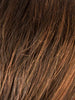 DARK CHOCOLATE LIGHTED 4.33.31 | Darkest Brown and Dark Auburn Blend, with Light Reddish Auburn Highlights on the Top and Front