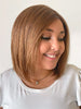 BREEZE by ELLEN WILLE IN MOCCA ROOTED 830.12.27 | Medium Brown Blended with Light Auburn, Lightest Brown, and Dark Strawberry Blonde Blend with Shaded Roots