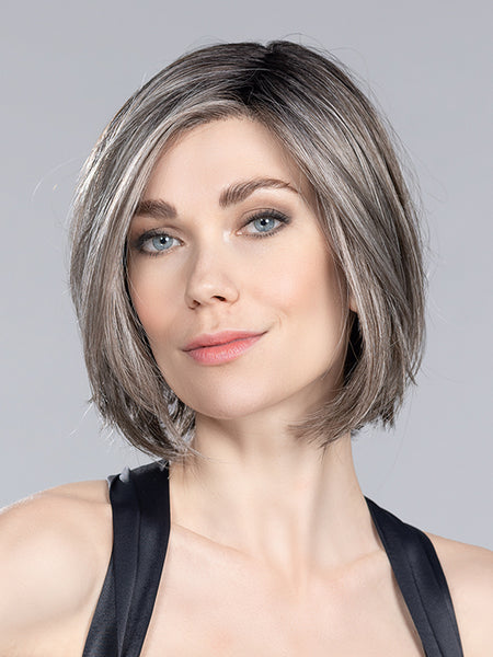 ELITE by ELLEN WILLE in SMOKE ROOTED 48.38.36 | Lightest and Light Brown with Medium Brown and Grey Blend
