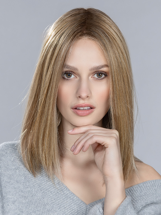 SECRET HI by ELLEN WILLE in BERNSTEIN ROOTED 12.26.19 | Lightest Brown and Light Golden Blonde with Light Honey Blonde Blend and Shaded Roots