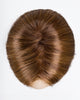 MOCCA ROOTED 830.12.27 | Medium Brown Blended with Light Auburn, Lightest Brown, and Dark Strawberry Blonde Blend with Shaded Roots