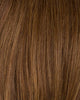 MOCCA ROOTED830.12.27 | Medium Brown Blended with Light Auburn, Lightest Brown, and Dark Strawberry Blonde Blend with Shaded Roots