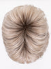 SILVER BLONDE ROOTED60.23.58 | Pearl White and Lightest Pale Blonde Mixed with Dark and Lightest Brown with Grey Blend and Shaded Roots 
