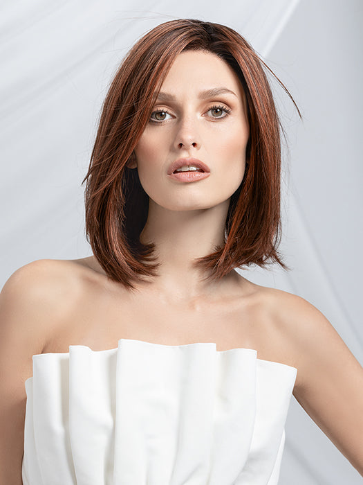 CATCH MONO in CINNAMON BROWN ROOTED 33.30.130 | Dark and Light Auburn with Deep Copper Brown Blend and Shaded Roots