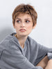 CHAT by Ellen Wille in CHOCOLATE ROOTED 830.27.33 | Medium Brown, Light Auburn, Dark Strawberry Blonde, and Dark Auburn Blend with Shaded Roots