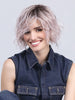 COOKIE by ELLEN WILLE in PASTEL ROSE ROOTED  | Pearl Platinum and Lightest Ash Blonde with Rose Pink Blend and Shaded Roots
