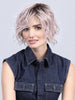 COOKIE by ELLEN WILLE in PASTEL ROSE ROOTED  | Pearl Platinum and Lightest Ash Blonde with Rose Pink Blend and Shaded Roots