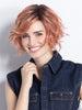 COOKIE by ELLEN WILLE in ROSE BLUSH ROOTED  | Light copper, Peach, and Soft Rose Gold tones with subtle Golden Undertones and Shaded Roots