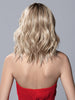 DEMI MONO in PEARL BLONDE ROOTED 101.20.25 | Pearl Platinum Blended with Light Strawberry Blonde and Lightest Golden Blonde with Shaded Roots