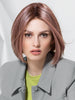 DUA MONO PART by ELLEN WILLE in ROSEWOOD BROWN SHADED | Medium Brown, Caramel, and Rose Gold blend with Shaded Roots