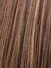 TOFFEE BROWN SHADED 830.27.20 | Medium Brown Blended with Light Auburn and Lightest Brown and Light Strawberry Blonde Blend with Shaded Roots