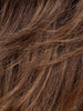 CHOCOLATE ROOTED 830.27.6 | Medium and Dark Brown with Light Auburn and Dark Strawberry Blonde Blend with Shaded Roots