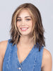 FLOW by Ellen Wille in COFFEE BROWN LIGHTED 6.9.16 | Dark Brown and Medium Warm Brown with Medium Blonde Blends with Highlights Throughout and Concentrated in the Front