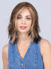 FLOW by Ellen Wille in COFFEE BROWN LIGHTED 6.9.16 | Dark Brown and Medium Warm Brown with Medium Blonde Blends with Highlights Throughout and Concentrated in the Front