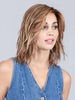 FLOW by Ellen Wille in LIGHT BERNSTEIN ROOTED 12.26.27 | Lightest Brown, Light Golden Blonde, and Dark Strawberry Blonde Blend with Shaded Roots