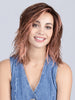 FLOW by Ellen Wille in ROSEWOOD LIGHTED | Medium Brown, Caramel, and Rose Gold blend with Highlights Throughout and Concentrated in the Front