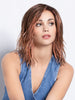 FLOW by Ellen Wille in ROSEWOOD LIGHTED | Medium Brown, Caramel, and Rose Gold blend with Highlights Throughout and Concentrated in the Front