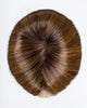 MOCCA ROOTED 830.27.12 | Medium Brown Blended with Light Auburn and Dark Strawberry Blonde with Lightest Brown Blend and Shaded Roots