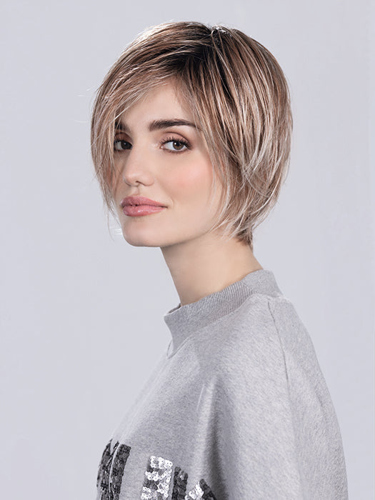 JAVA by Ellen Wille in CANDY BLONDE ROOTED 101.26.60 | Pearl Platinum, Dark Strawberry Blonde and Pearl White with Shaded Roots