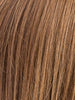 MOCCA ROOTED 830.9.20 | Medium Brown, Light Auburn and Medium Warm Brown with Light Strawberry Blonde Blend and Shaded Roots