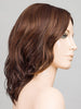 DARK CHOCOLATE LIGHTED 4.33.6 | A blend of Darkest Brown, Dark Auburn and Light Reddish Auburn with Highlights throughout and Concentrated in the front with shaded roots