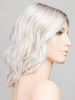 ICE BLONDE LIGHTED 60.1001.101 | Pearl White, Winter White, and Pearl Platinum Blend with Highlights throughout and Concentrated in the front with shaded roots