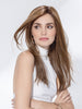 MIRAGE DELUXE by Ellen Wille in MOCCA ROOTED 830.27.12 | Medium Brown Blended with Light Auburn and Dark Strawberry Blonde with Lightest Brown Blend and Shaded Roots