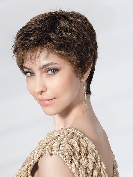 SPA SOFT by Ellen Wille in CHOCOLATE ROOTED 6.830 | Dark Brown and Medium Brown with Light Auburn Blend with Shaded Roots