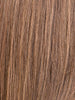 CHOCOLATE ROOTED 830.27.6 | Medium and Dark Brown with Light Auburn and Dark Strawberry Blonde Blend with Shaded Roots