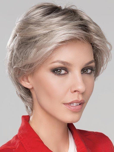 CITTA MONO by ELLEN WILLE in SILVER ROOTED 56.60.101 | Lightest Brown Blended with Grey and Pearl White with Pearl Platinum and Shaded Roots | DISCONTINUED COLOR