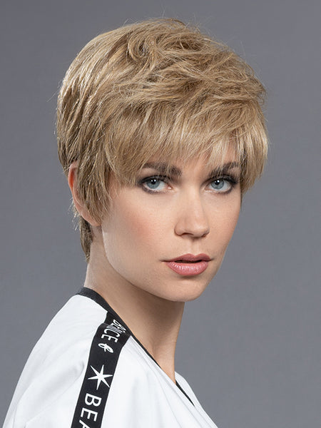 ENCORE by ELLEN WILLE in CARAMEL MIX 26.14.20 | Light Golden Blonde and Medium Ash Blonde with Light Strawberry Blonde Blend  *Style has been cut*