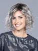 GIRL MONO LARGE by ELLEN WILLE in STONE GREY ROOTED 56.60.58 | Dark/Lightest Brown and Lightest Blonde blended with Pearl White and a Grey Blend with Shaded Roots