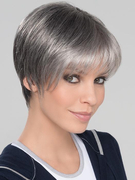 SEVEN SUPER by ELLEN WILLE in SALT-PEPPER-MIX | Light Natural Brown with 75% Gray,  Medium Brown with 70% Gray and Pure White Blend