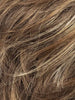 NUT MULTI LIGHTED 830.26.8 | NUT MULTI LIGHTED 830.26.8 | Medium Brown blended with Light Auburn and Light Golden Blonde Highlights throughout and concentrated in the front