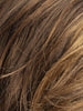 CHOCOLATE LIGHTED 830.27 | Medium Brown Blended with Light Auburn and Dark Strawberry Blonde with Highlights Throughout and Concentrated in the Front