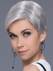 The slightly longer bangs can be swept up and over for a chic trendy look, or smoothed down for a sleek