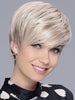 NEXT by ELLEN WILLE in CHAMPAGNE ROOTED | Light Beige Blonde, Medium Honey Blonde, and Platinum Blonde blend with Dark Roots