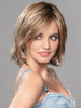 UNITED by ELLEN WILLE in TOBACCO ROOTED 12.26.27 | Medium Brown base with Light Golden Blonde Highlights and Light Auburn Lowlights and Dark Roots
